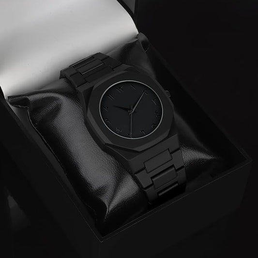 Matrix Arabian | Aura Dial & Polycarbonate Strap Analog Watch for Men & Boys (Black)