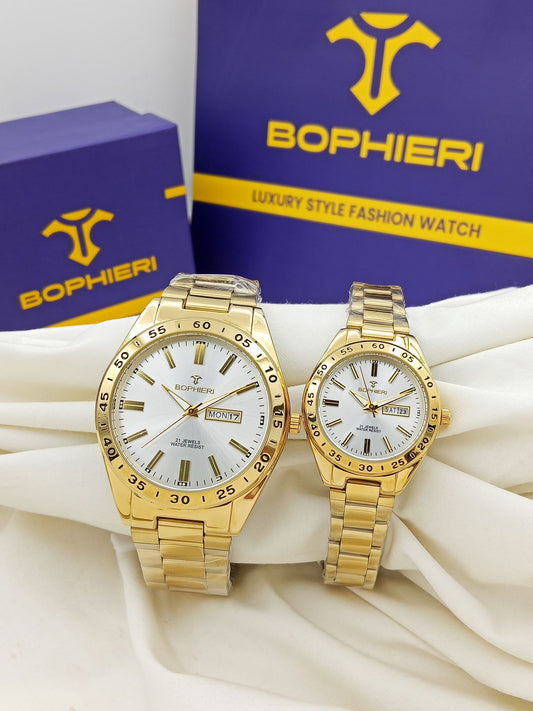 BOPHRI ORIGINAL PENDULUM AUTO STYLE LADIES GENTS PAIR WATCH