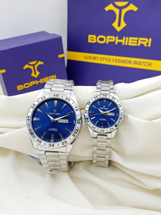 BOPHRI ORIGINAL PENDULUM AUTO STYLE LADIES GENTS PAIR WATCH