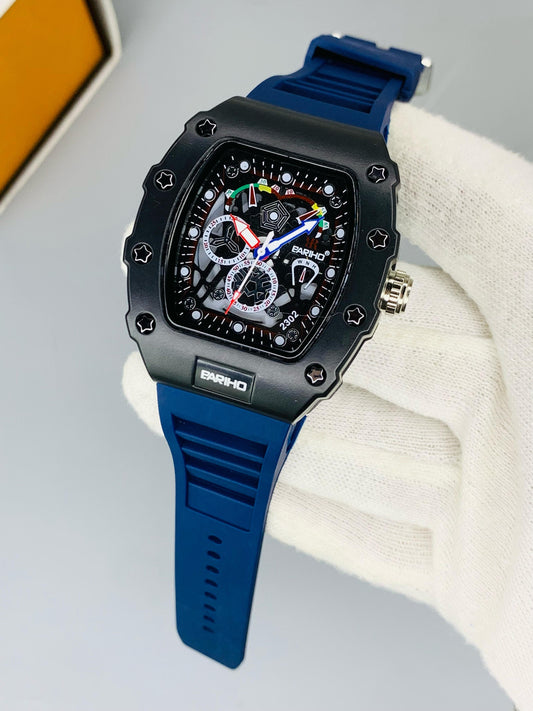 Bariho Sport Chronograph Watch Blue Strap